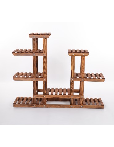 Kwietniki - Stojący kwietnik drewniany na ROŚLINY regał stojak kaskadowy WYSOKI POJEMNY - product 4