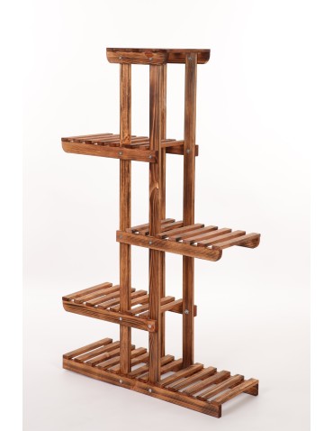 Kwietniki - Kwietnik stojak na kwiaty doniczki drewniany regał na rośliny 6 półek EKO - product 3