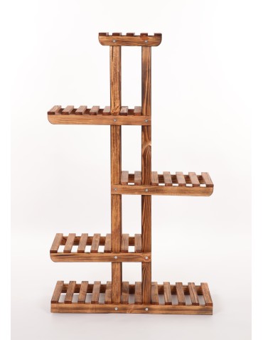 Kwietniki - Kwietnik stojak na kwiaty doniczki drewniany regał na rośliny 6 półek EKO - product 4