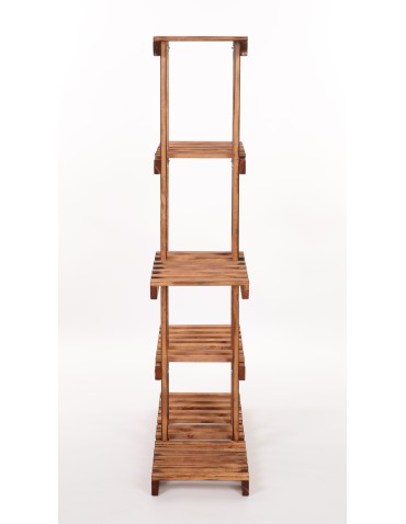 Kwietniki - Kwietnik stojak na kwiaty doniczki drewniany regał na rośliny 6 półek EKO - product 5