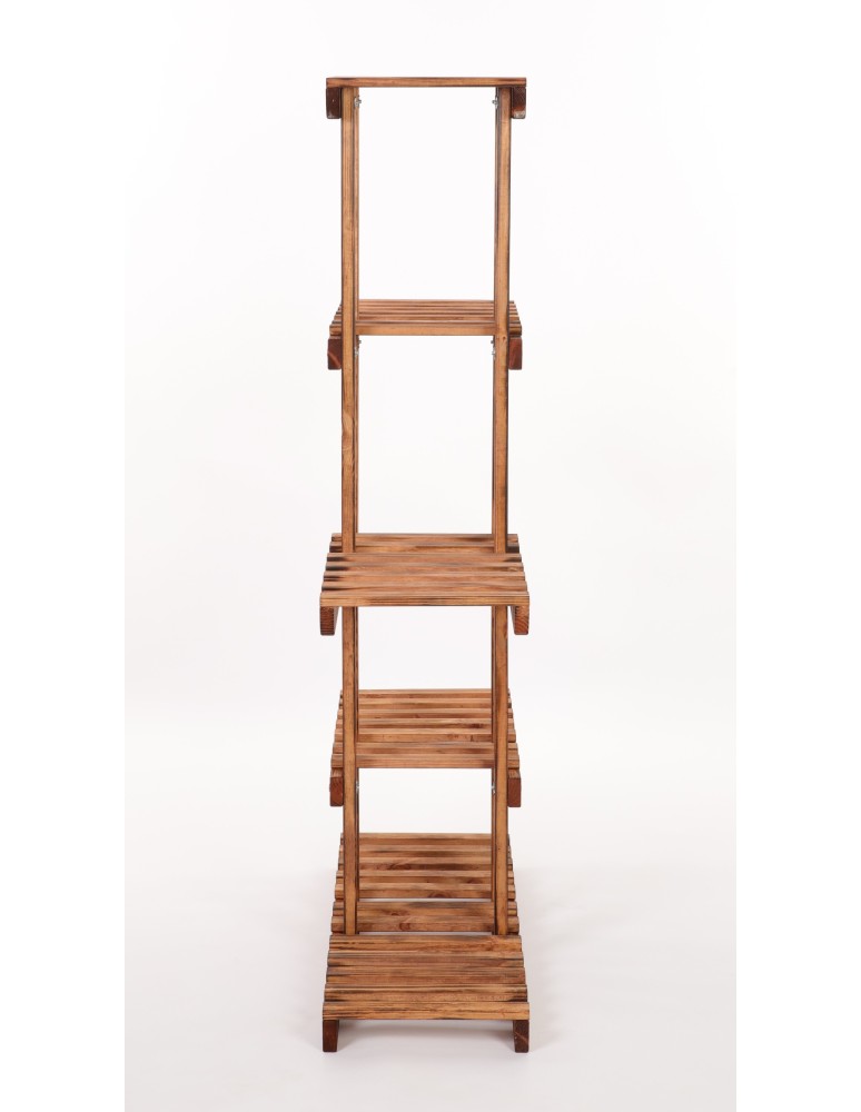 Kwietniki - Kwietnik stojak na kwiaty doniczki drewniany regał na rośliny 6 półek EKO - product b2b.wamar.biz 5