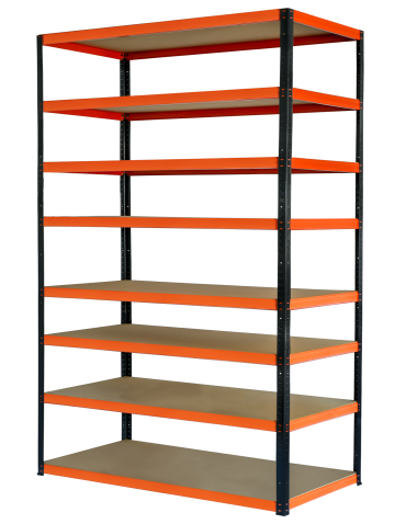 Regał metalowy magazynowy stojak HELIOS 270x180x60cm 8Px275kg SZEROKI MOCNY - product 2