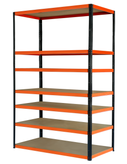 Regał metalowy magazynowy stojak HELIOS 270x180x40cm 7Px275kg SZEROKI MOCNY - product 2