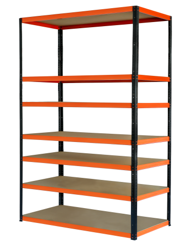 Regał metalowy magazynowy stojak HELIOS 270x180x30cm 7Px175kg SZEROKI MOCNY - product 2