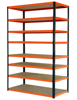 Regał metalowy magazynowy stojak HELIOS 270x150x60cm 8Px275kg SZEROKI MOCNY - product 2