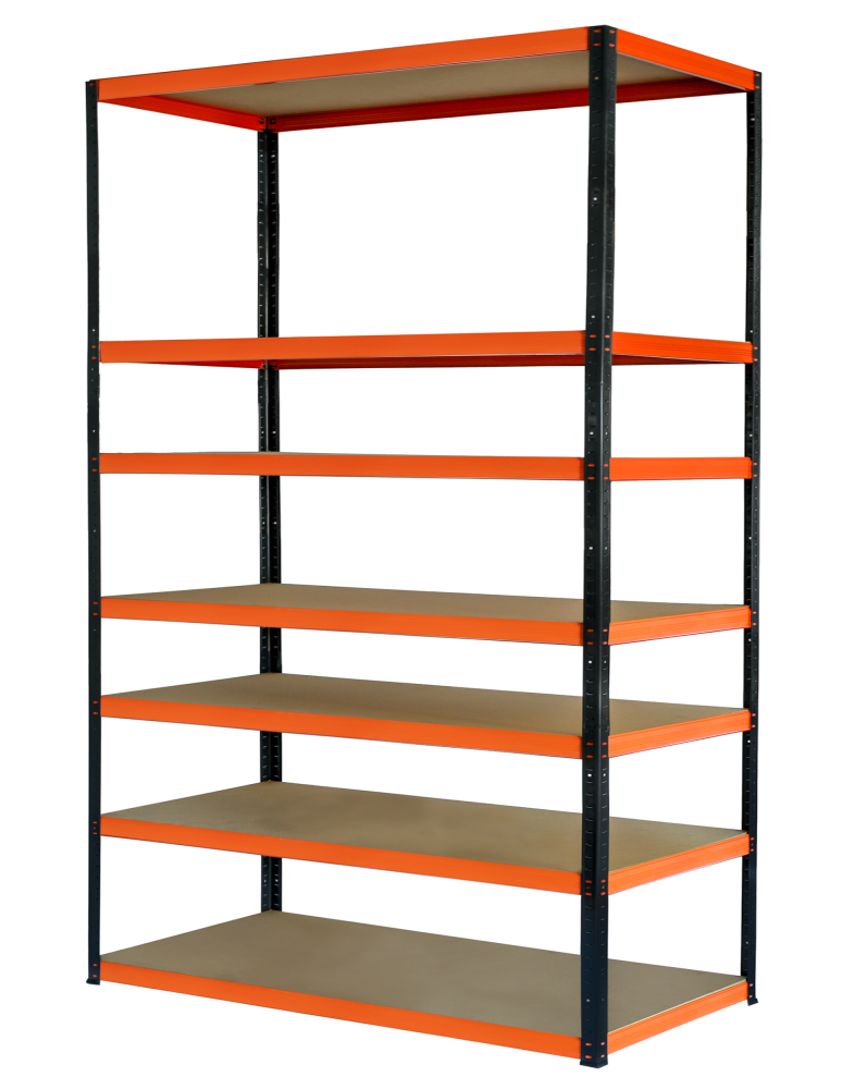 Regały z metalu kolorowe - Regał metalowy magazynowy stojak HELIOS 270x150x40cm 7Px275kg SZEROKI MOCNY - product b2b.wamar.biz 2