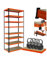 Regał metalowy magazynowy stojak HELIOS 270x120x40cm 8Px400kg  WYSOKI