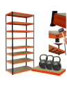 Regał metalowy magazynowy stojak HELIOS 270x75x50cm 8Px350kg  WYSOKI