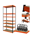 Regał metalowy magazynowy stojak HELIOS 270x75x50cm 7Px400kg  WYSOKI
