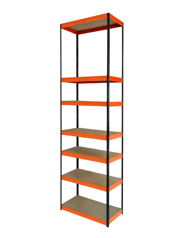 Regały z metalu kolorowe - Regał metalowy magazynowy stojak HELIOS 270x35x35cm 7Px175kg  WYSOKI - product b2b.wamar.biz 2