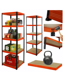 Regał metalowy magazynowy stojak HELIOS 213x40x40cm 5Px175kg 300TYS KOMB