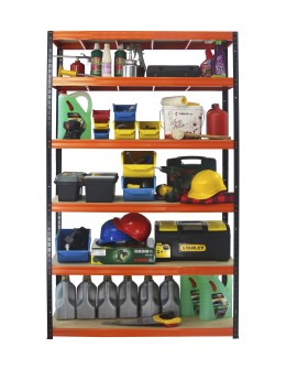 Regał metalowy magazynowy stojak HELIOS 213x180x40cm 6Px175kg SZEROKI MOCNY - product 2