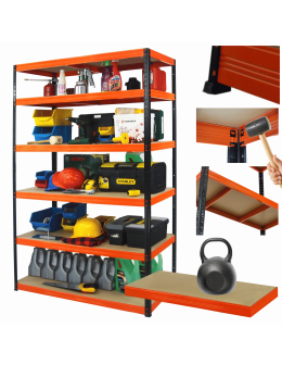 Regał metalowy magazynowy stojak HELIOS 213x150x50cm 6Px175kg SZEROKI MOCNY