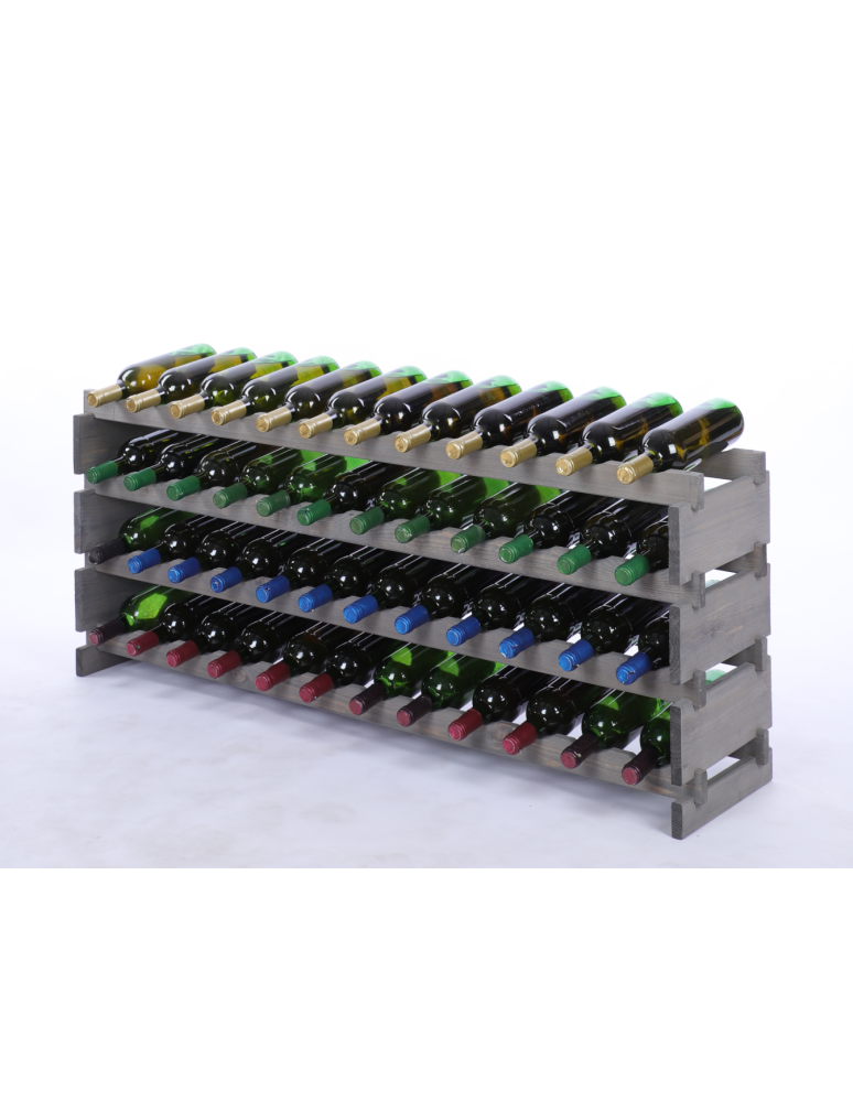 Modułowe stojaki do butelek RW11 - Stojak na wino regał modułowy na butelki 4x12 but SZEROKI BEZ NARZĘDZI - product b2b.wamar.biz 2