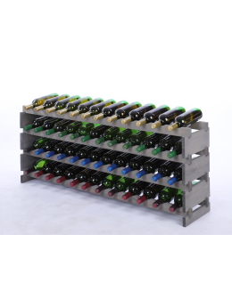 Stojak na wino regał modułowy na butelki 4x12 but SZEROKI BEZ NARZĘDZI - product 2