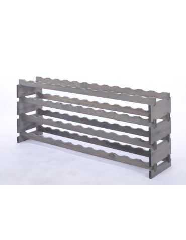 Modułowe stojaki do butelek RW11 - Stojak na wino regał modułowy na butelki 4x12 but SZEROKI BEZ NARZĘDZI - product 3