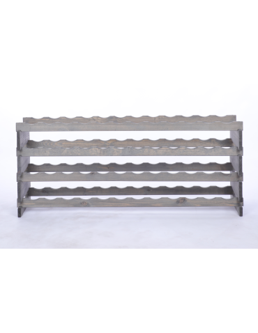 Modułowe stojaki do butelek RW11 - Stojak na wino regał modułowy na butelki 4x12 but SZEROKI BEZ NARZĘDZI - product 4