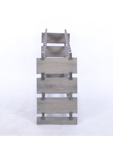 Modułowe stojaki do butelek RW11 - Stojak na wino regał modułowy na butelki 4x12 but SZEROKI BEZ NARZĘDZI - product 5