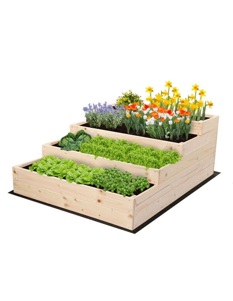 Grządki kaskadowe - Skrzynie na warzywa warzywniak donica drewniany 45x90x120 GRATISY EKO - product b2b.wamar.biz 2