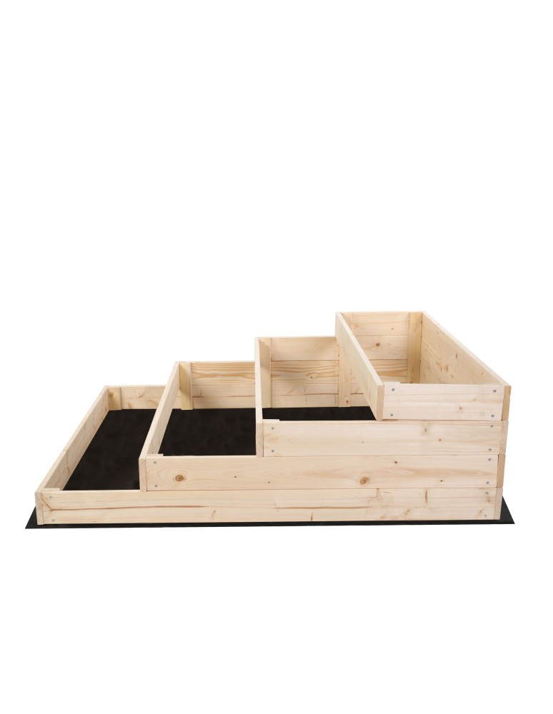 Grządki kaskadowe - Skrzynia na warzywa warzywniak grządka drewniany 36x120x120 GRATISY EKO - product b2b.wamar.biz 4