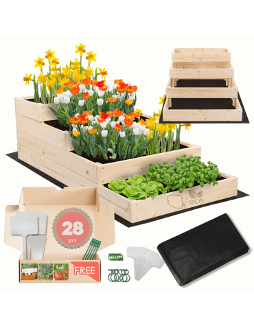 Skrzynia na warzywa warzywniak grządka drewniana 36x60x120 GRATISY EKO