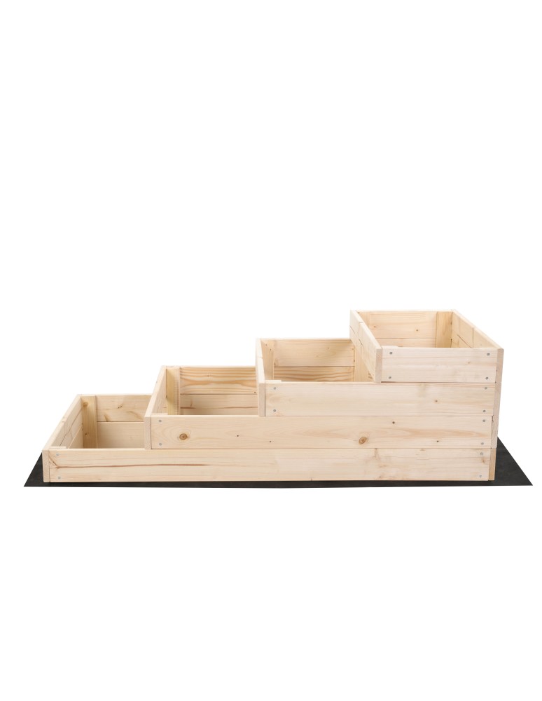 Grządki kaskadowe - Skrzynia na warzywa warzywniak grządka drewniana 36x60x120 GRATISY EKO - product b2b.wamar.biz 4
