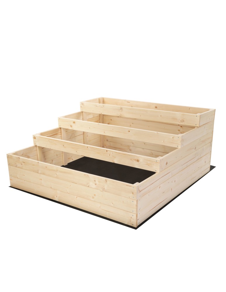 Grządki kaskadowe - Skrzynia na warzywa warzywnik drewniany 54x120x120 GRATISY WYSOKA ECO - product b2b.wamar.biz 3