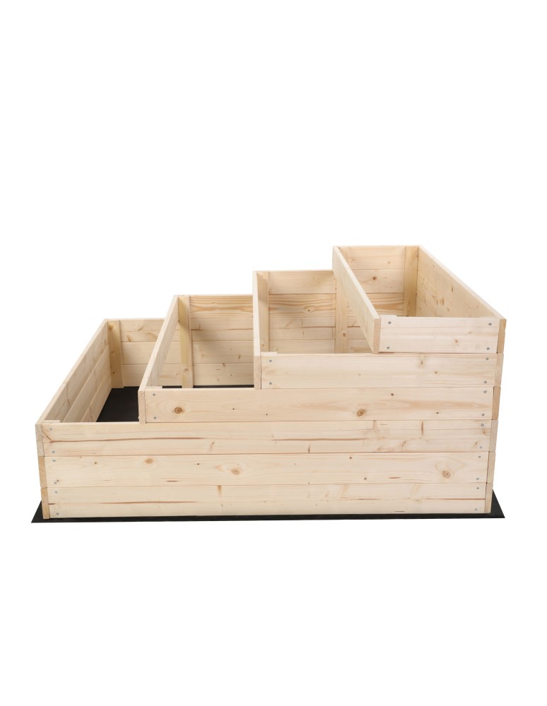 Grządki kaskadowe - Skrzynia na warzywa warzywnik drewniany 54x120x120 GRATISY WYSOKA ECO - product b2b.wamar.biz 4