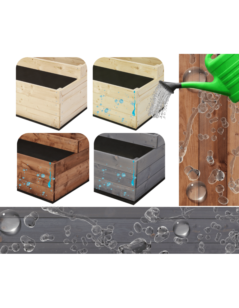 Grządki kaskadowe - Skrzynia na warzywa warzywnik drewniany 54x120x120 GRATISY WYSOKA ECO - product b2b.wamar.biz 9