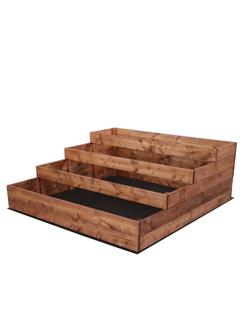 Grządki kaskadowe - Skrzynie na warzywa warzywniak donica IMPREGNOWANY 45x120x120 GRATISY EKO - product b2b.wamar.biz 3