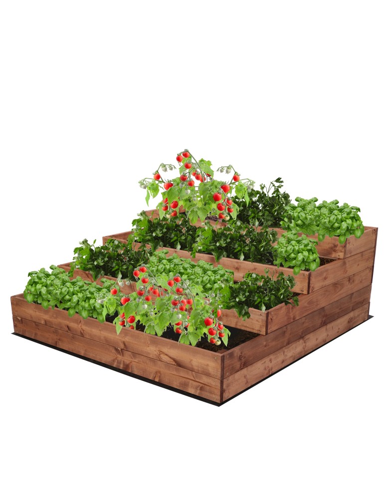 Grządki kaskadowe - Skrzynie na warzywa warzywniak donica IMPREGNOWANY 45x90x120 GRATISY EKO - product b2b.wamar.biz 2