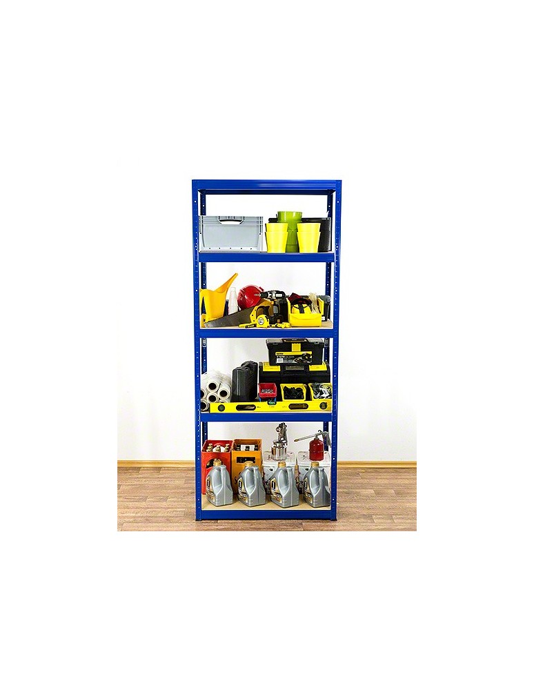 Regały - Regał Helios 213x120x50 cm 5 półek/175kg Niebiesko-Pomarańczowy - product b2b.wamar.biz 9