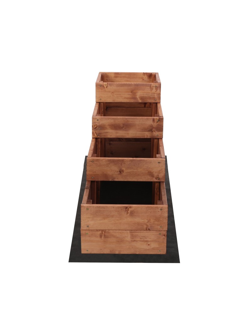 Grządki kaskadowe - Skrzynie na warzywa warzywniak donica IMPREGNOWANY 45x30x120 GRATISY EKO - product b2b.wamar.biz 5