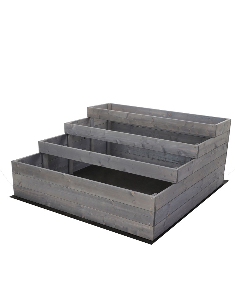 Grządki kaskadowe - Skrzynia na warzywa warzywnik IMPREGNOWANY 54x120x120 GRATISY WYSOKA ECO - product b2b.wamar.biz 3