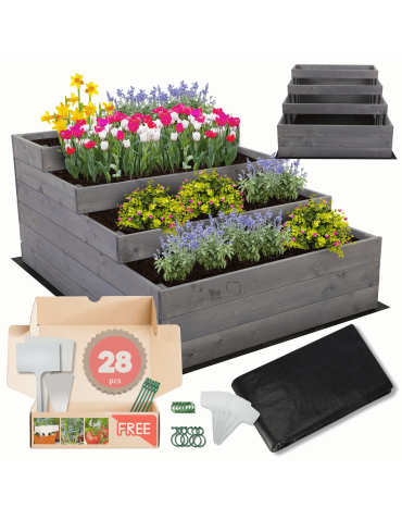 Skrzynia na warzywa warzywnik IMPREGNOWANY 54x90x120 GRATISY WYSOKA ECO