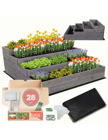 Skrzynie na warzywa warzywniak donica IMPREGNOWANY 45x120x120 GRATISY EKO