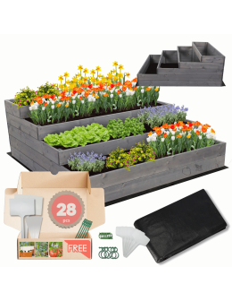 Skrzynie na warzywa warzywniak donica IMPREGNOWANY 45x120x120 GRATISY EKO