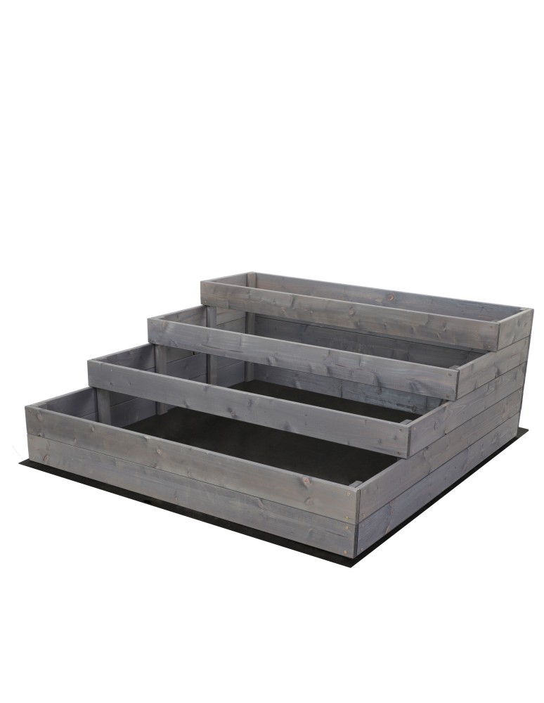 Grządki kaskadowe - Skrzynie na warzywa warzywniak donica IMPREGNOWANY 45x120x120 GRATISY EKO - product b2b.wamar.biz 3