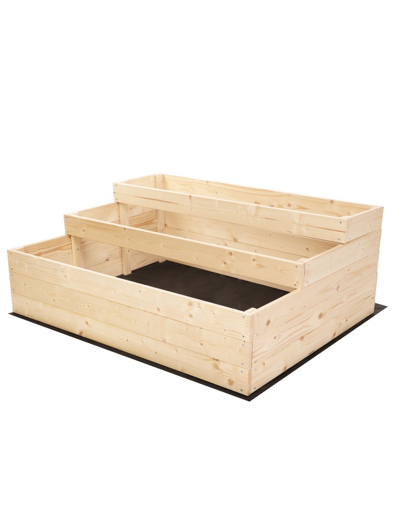 Grządki kaskadowe - Skrzynie na warzywa warzywniak donica drewniany 45x120x90 GRATISY EKO - produkt b2b.wamar.biz 3