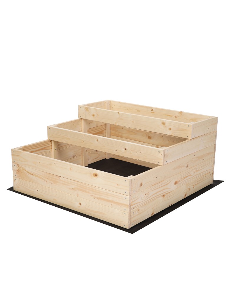 Grządki kaskadowe - Skrzynie na warzywa warzywniak donica drewniany 45x90x90 GRATISY EKO - product b2b.wamar.biz 3