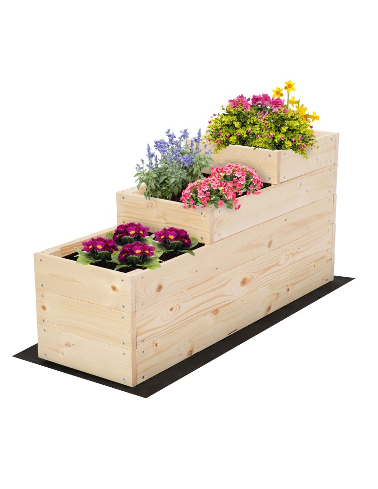 Grządki kaskadowe - Skrzynie na warzywa warzywniak donica drewniany 45x30x90 GRATISY EKO - produkt b2b.wamar.biz 2