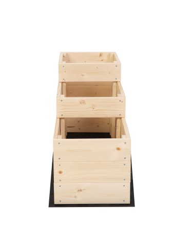 Grządki kaskadowe - Skrzynie na warzywa warzywniak donica drewniany 45x30x90 GRATISY EKO - produkt 4