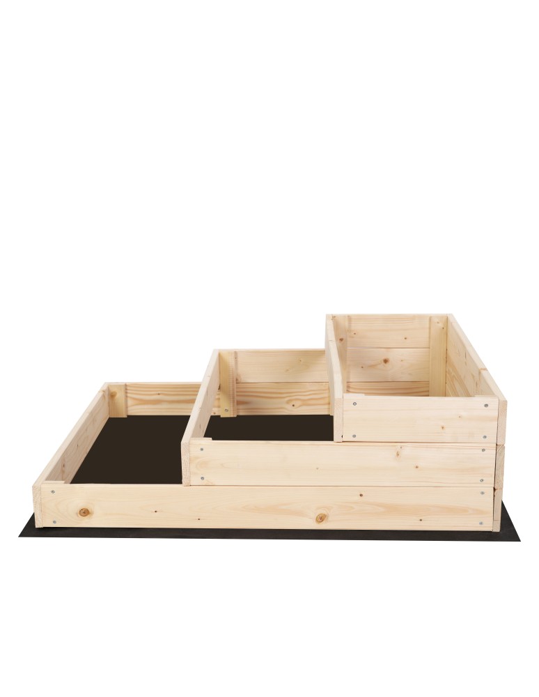 Grządki kaskadowe - Skrzynia na warzywa warzywniak inspekt drewniany 27x90x90 GRATISY ECO - product b2b.wamar.biz 4