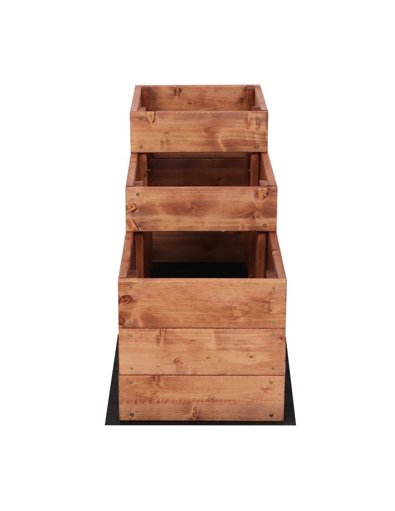 Grządki kaskadowe - Skrzynie na warzywa warzywniak donica IMPREGNOWANY 45x30x90 GRATISY EKO - product b2b.wamar.biz 4