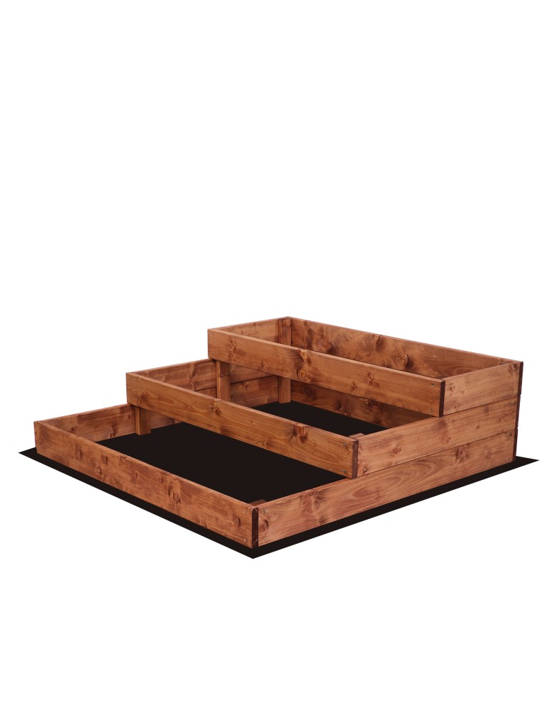 Grządki kaskadowe - Skrzynia na warzywa warzywniak inspekt IMPREGNOWANY 27x90x90 GRATISY ECO - produkt b2b.wamar.biz 3