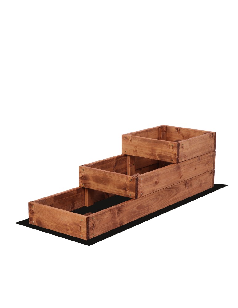 Grządki kaskadowe - Skrzynia na warzywa warzywniak inspekt IMPREGNOWANY 27x30x90 GRATISY ECO - produkt b2b.wamar.biz 3