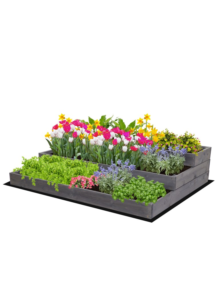 Grządki kaskadowe - Skrzynia na warzywa warzywniak inspekt IMPREGNOWANY 27x120x90 GRATISY ECO - product b2b.wamar.biz 2