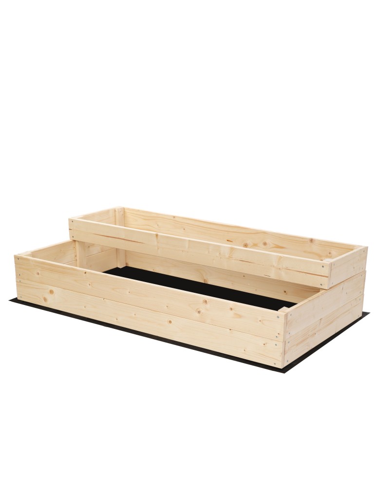 Grządki kaskadowe - Skrzynia na warzywa warzywniak inspekt drewniany 27x120x60 GRATISY ECO - product b2b.wamar.biz 3