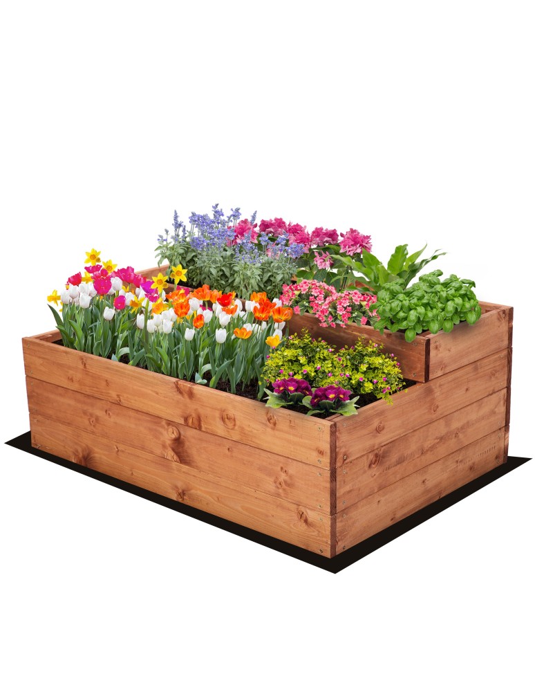 Grządki kaskadowe - Skrzynia na warzywa warzywniak grządka IMPREGNOWANY 36x90x60 GRATISY EKO - produkt b2b.wamar.biz 2