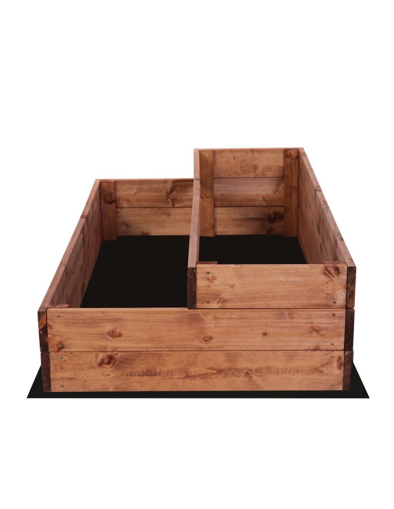 Grządki kaskadowe - Skrzynia na warzywa warzywniak inspekt IMPREGNOWANY 27x120x60 GRATISY ECO - produkt b2b.wamar.biz 4